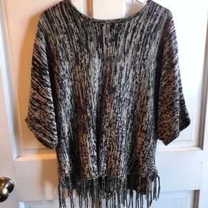 Brittany Black Poncho Sweater 🎆3/$20🎆